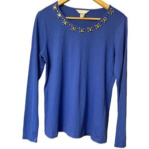 Christopher & Banks- Long Sleeve Top. Sz M